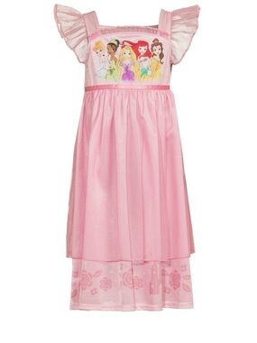 Disney Princess Pink Toddler Nightgown Pajama Dress 4T